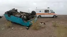 واژگونی مینی بوس ۲۲ نفر مجروح برجای گذاشت