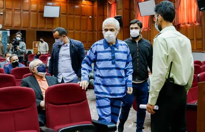 برگزاری دادگاه حسن رعیت یار غار بابک زنجانی، طبری و منصوری