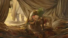«حسن روح‌الامین» از تابلوی «امانت» خود رونمایی کرد