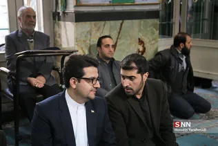 سیدعباس موسوی سخنگوی وزارت خارجه در مراسم ترحیم زهرا عبدالمحمدی خبرنگار فقید خبرگزاری فارس

