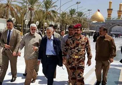 فیلم/ لحظات دیدنی از حضور اخیر سردار سلیمانی در کربلا
