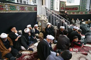 عزاداری در بیت مرجع عالی قدر آیت‌الله شبیری زنجانی