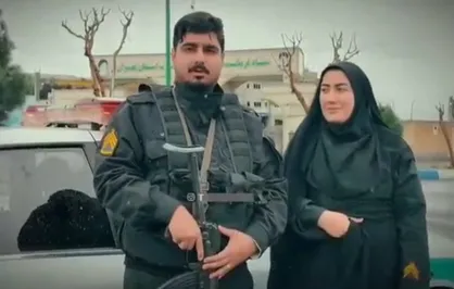 عروس و دامادی که تامین نظم و امنیت عمومی در شرایط جنگی را به ماه عسل ترجیح دادند