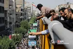 مراسم تشییع پیکر مطهر ۱۵۰ شهید دفاع مقدس در تهران