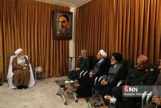  دیدار سردار غلامحسین غیب پرور با حضرت آیت الله العظمی نوری همدانی