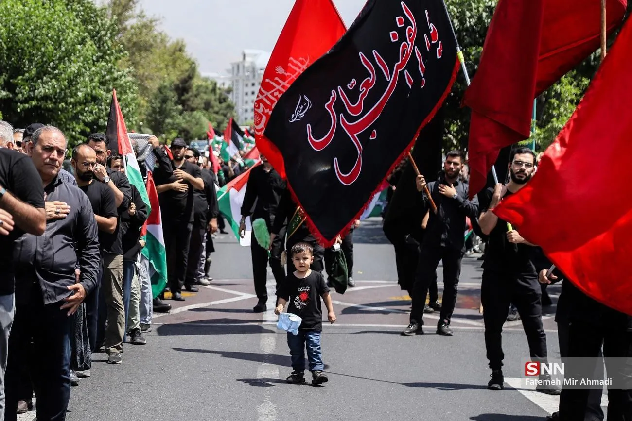 دسته عزاداری در هیئت دانشجویی میثاق با شهدا- دانشگاه امام صادق(ع)