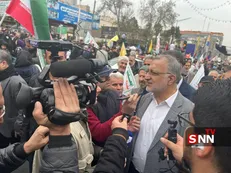 حضور شهردار تهران در  راهپیمایی بزرگ روز قدس در تهران+ عکس