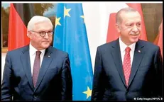 جدال لفظی اردوغان و رئیس‌جمهور آلمان در ضیافت شام