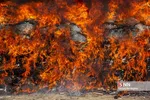 امحاء ۱۸ تن مواد مخدر در شیراز