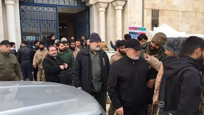 سردار قاآنی از مناطق زلزله&zwnj;زده شهر حلب بازدید کرد