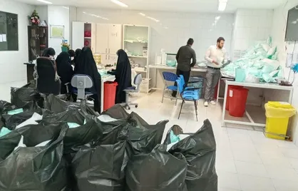 جهادگران دانشگاه پیام نور خرم آباد ۳۰ هزار ماسک تولید کردند