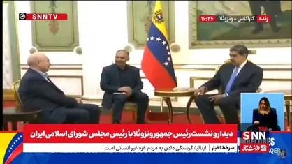 دیدار و نشست رئیس&zwnj;جمهور ونزوئلا با رئیس مجلس شورای اسلامی