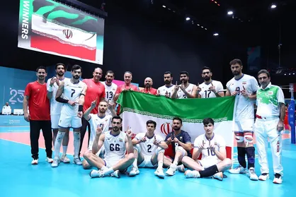 فیلم قهرمانی والیبال ایران مقابل ترکیه / مدال خوش رنگ طلا تیک خورد