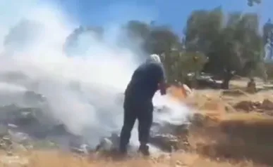شعله‌ور شدن دوباره آتش در کبیرکوه ایلام / اعزام بالگرد هلال‌احمر برای انتقال نیرو