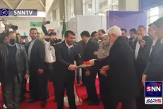افتتاح بیست‌ودومین نمایشگاه بین‌المللی محیط‌زیست با حضور معاون اول رئیس جمهور + فیلم