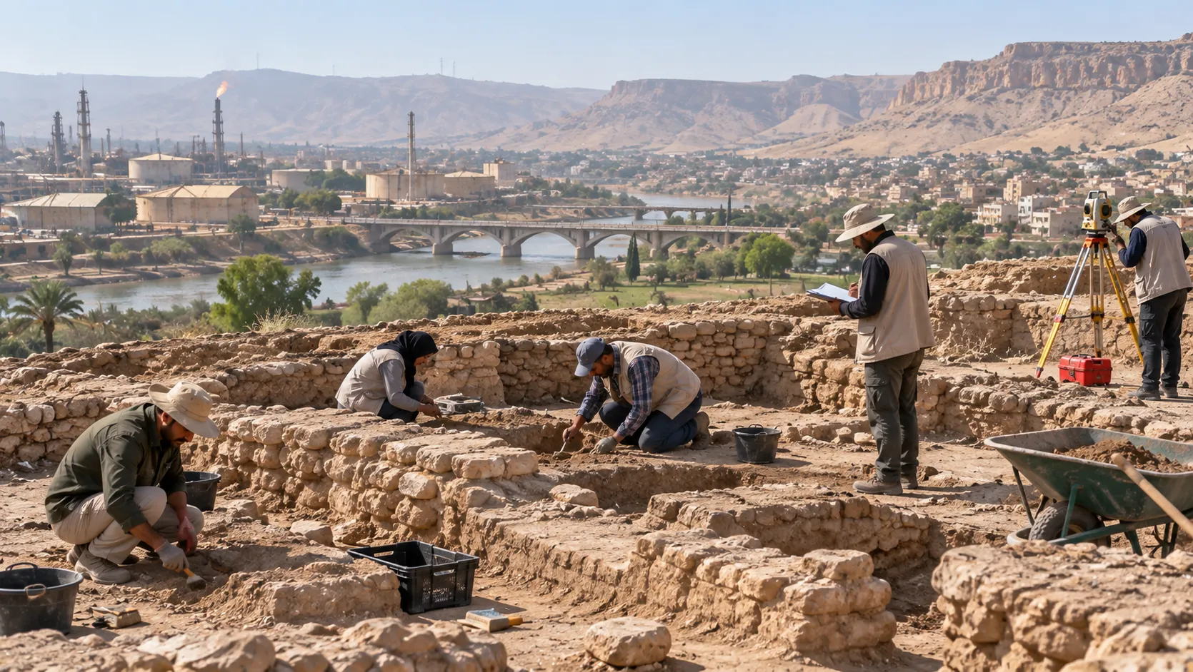 پایان فصل نخست کاوش باستان‌شناسی کلگه زرین مسجدسلیمان