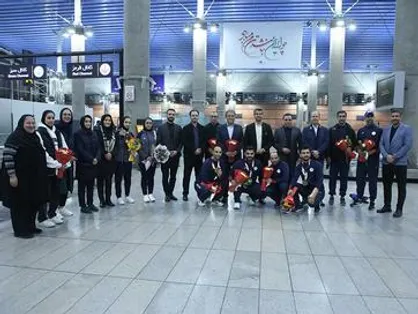 افتخارآفرینان پاراتکواندو وارد تهران شدند