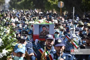 تشییع پیکر خلبان شهید «صادق فلاحی» در شیراز