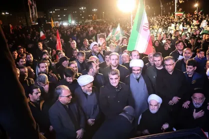 اجتماع بزرگ مردمی سمنان در خونخواهی شهادت رهبر شهید