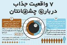 اینفوگرافیک/ ۷ واقعیت جذاب درباره چشمانتان