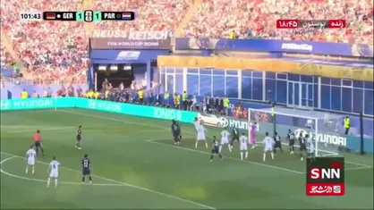 گل دوم آلمان به پاراگوئه توسط جاناتان تاه در دقیقه ۱۰۲ / آلمان 2 - 1 پاراگوئه
