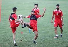 تمرین اختصاصی مهاجم پرسپولیس