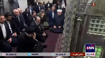 بازدید رئیس جمهور از مسجد اموی و زیارت امام حسین (ع)