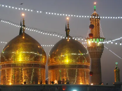 اتمام بازسازی ایوان باب القبله حرم امامین جوادین(ع) در کاظمین + تصاویر