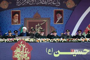 سخنرانی رییس جمهور در رژه بزرگ نیروهای مسلح