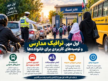اول مهر چگونه برای خانواده&zwnj;ها بدون دردسر ترافیکی بگذرد؟ / توصیه&zwnj;های پلیس راهور تهران به خانواده&zwnj;ها