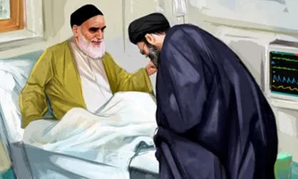 یادداشت روزانه رهبر معظم انقلاب اسلامی از عیادت با امام&zwnj;خمینی (ره) منتشر شد