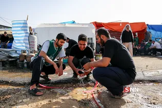 موکب دانشجویان دانشگاه صنعتی شریف در مرز مهران