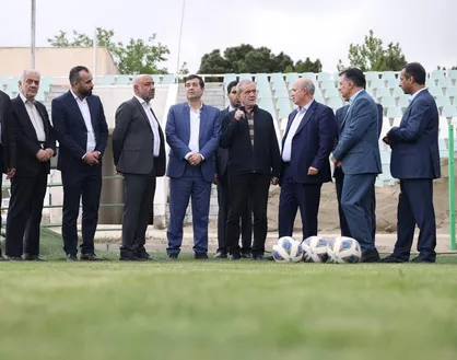 بازدید رئیس جمهور از مرکز ملی فوتبال ایران