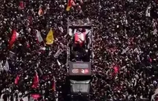 سیل میلیونی عزاداران عراقی در تشییع رهبر شهید