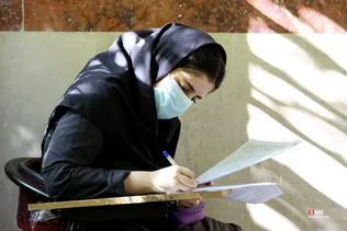 برگزاری حضوری امتحانات نهایی در دبیرستان شهید بهشتی