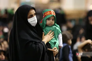 مراسم شیرخوارگان حسینی در حرم حضرت معصومه (س)