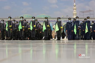 صبحگاه مشترک نیرو‌های مسلح در مسجد جمکران