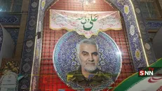 گلباران مزار حاج قاسم سلیمانی در آستانه عید غدیر+فيلم