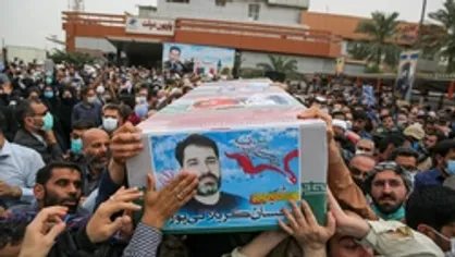 حضور پرشور مردم اهواز در مراسم تشییع پیکر شهید مدافع حرم احسان کربلایی&zwnj;پور