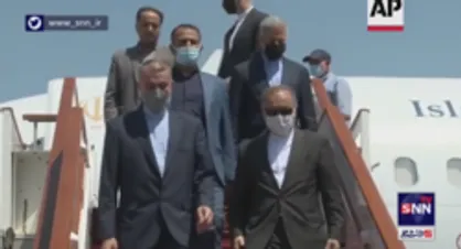 حضور و استقبال جالب رسانه&zwnj;ها از وزیرخارجه کشورمان پس از دیدار با همتای سوری خود