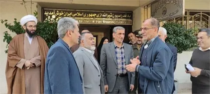 بازدید رییس کمیته ملی المپیک از فدراسیون تیراندازی