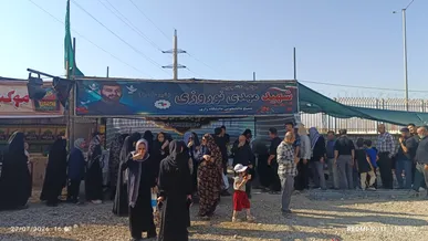 خدمت‌رسانی موکب دانشجویی شهید مهدی نوروزی در دو نقطه کرمانشاه؛ اعزام کاروان «از سنگر دانشگاه تا خیمه‌گاه کربلا»