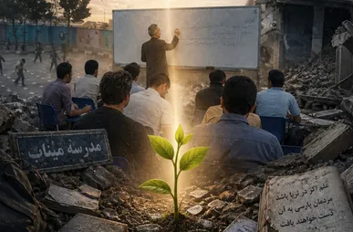 معلم؛ معمار فردای ایران و تمدنی که از خاکستر جنگ جوانه می‌زند