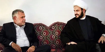 دیدار هادی العامری با دبیرکل نُجَباء در بغداد +عکس