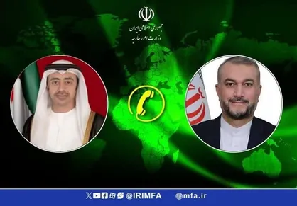 تاکید ایران و امارات بر توقف جنایت اسرائیل در غزه