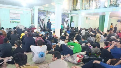 حضور پررنگ جوانان چرامی در اعتکاف / مشارکت ۱۲۵۰ نفر در ۱۲ مسجد