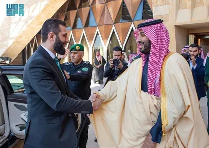 دیدار بن سلمان با احمد الشرع در ریاض