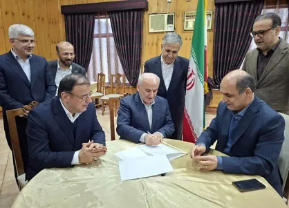 امضای تفاهم&zwnj;نامه تردد خودروهای پلاک مناطق آزاد بین گیلان و مازندران