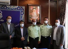 آیین تکریم و معارفه فرمانده یگان انتظامی زندان‌های تهران برگزار شد