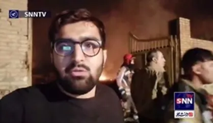 توضیحات محمدحسین لک خبرنگار اعزامی درباره عملیات لکه گیری و اطفاء کامل حریق در بخش&zwnj;های باقی مانده آتش در انبار